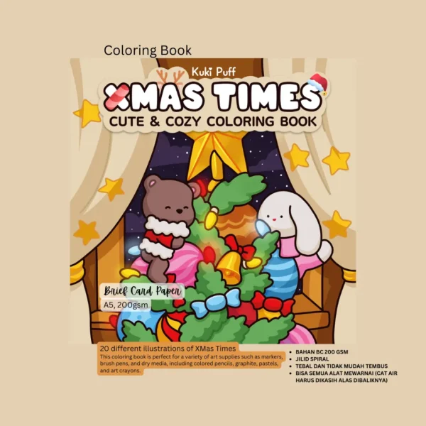 Xmas Times Buku Mewarnai Untuk Anak dan Dewasa